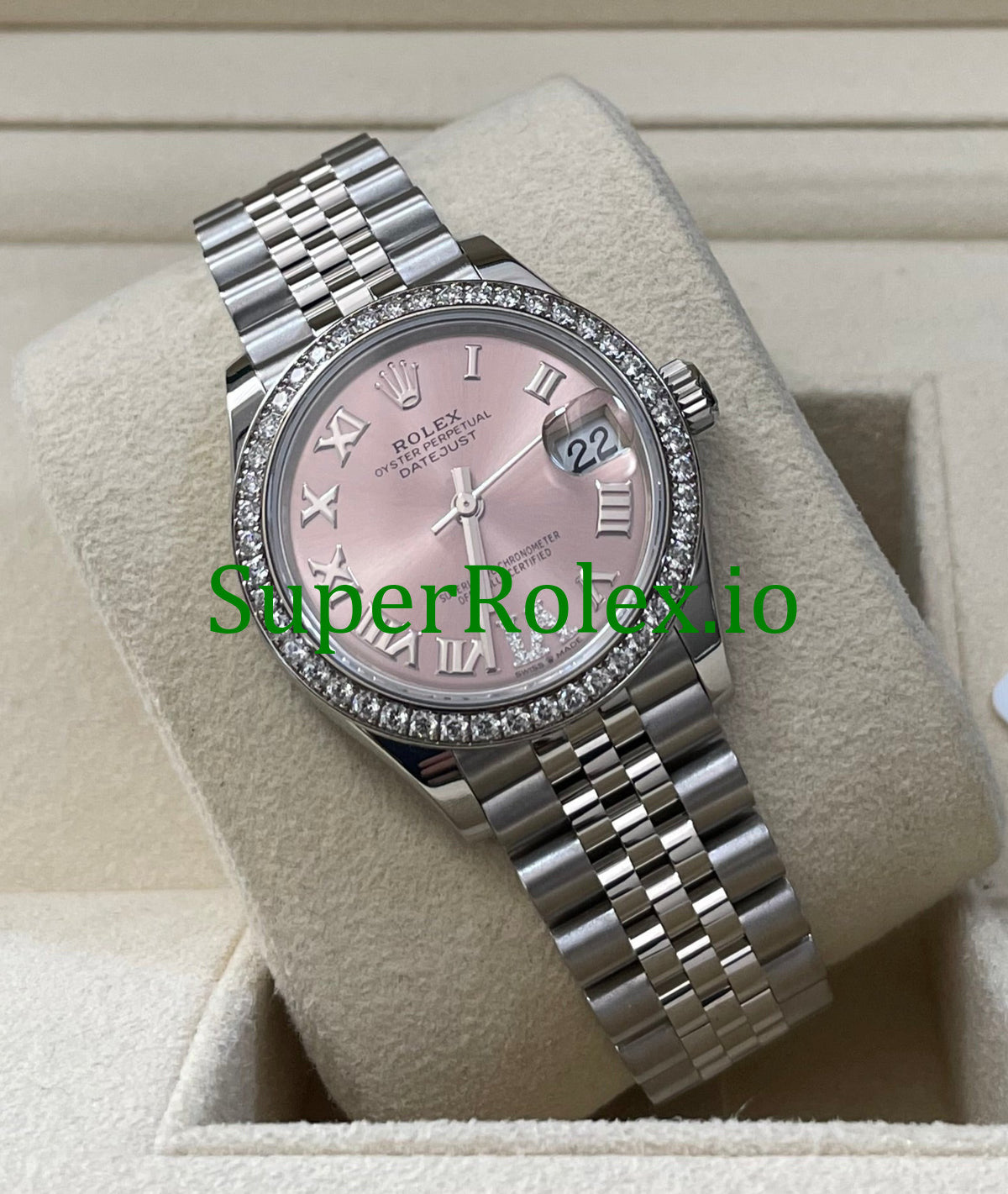 Datejust 31 White Gold Pink Diamond Dial Ref.278384RBR