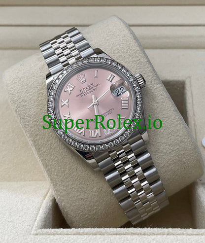 Datejust 31 White Gold Pink Diamond Dial Ref.278384RBR