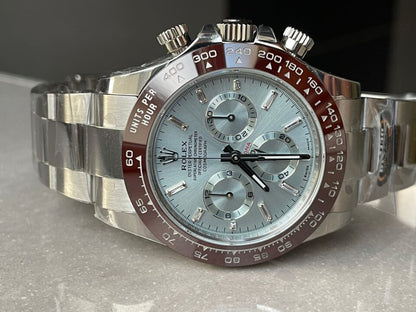 BTF factory 1:1 Daytona 116506 Brown Ceramic Best Edition Ice Blue Dial Crystal Marker SA4130 V2