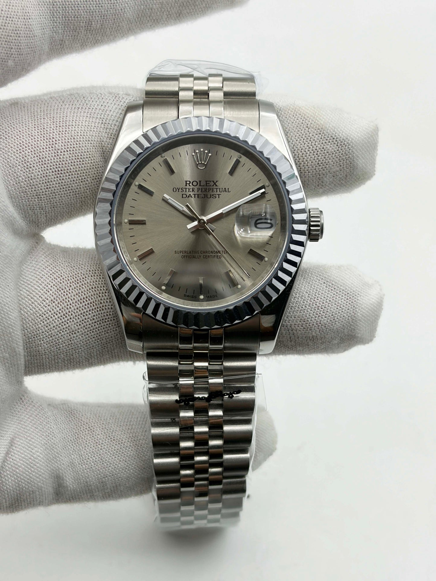 Steel Grey Index Dial Datejust 36 Ref.1601