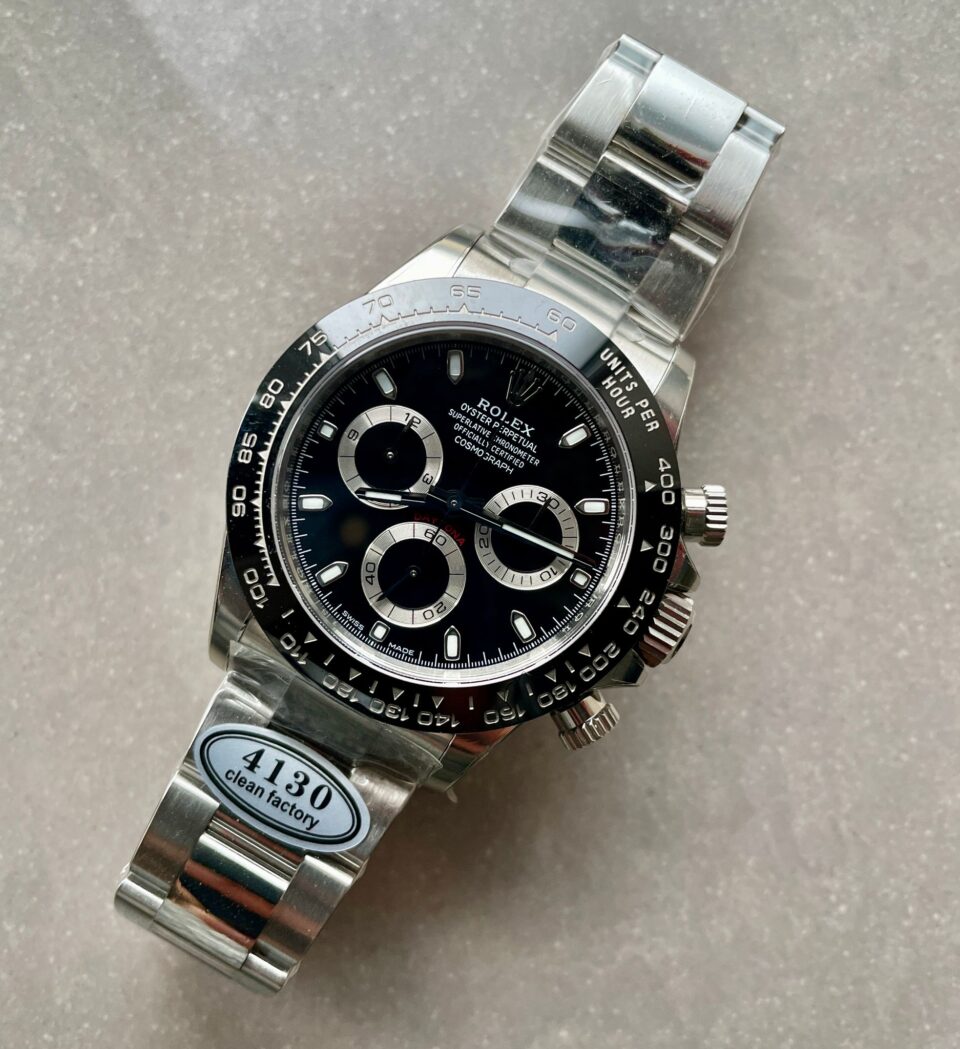 Daytona 116500 DAYTONA 1:1 Best Edition CF 904L SS Case and Black Dial SA4130