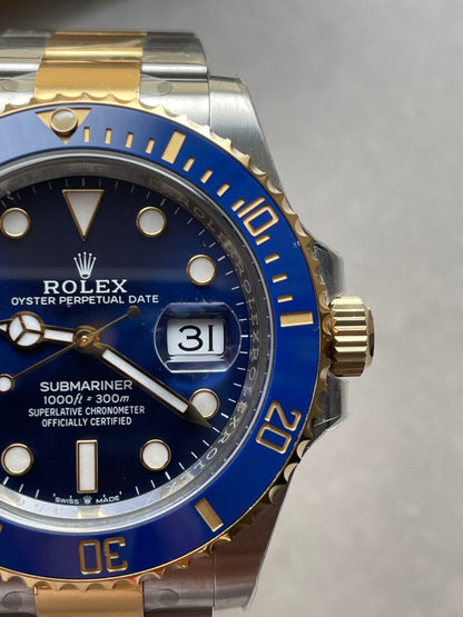 CLEAN FACTORY 1:1 Submariner 116613LB Bluesy 904L YG/SS Blue Dial VR3235