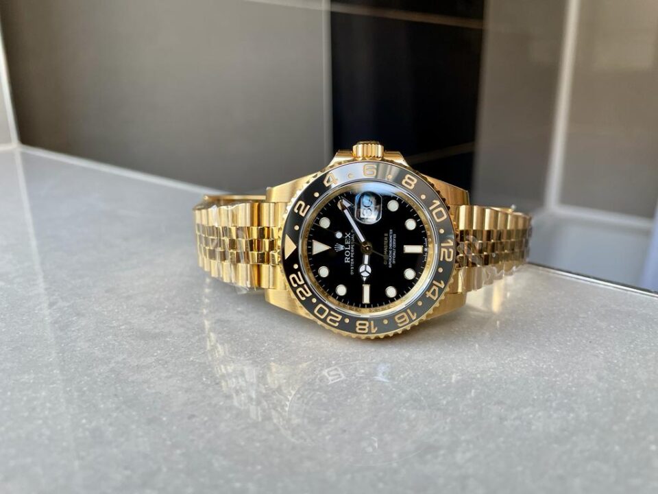 EWF Factory 1:1 GMT-Master II 126718GRNR 904L YG Black Dial Dots VR3285