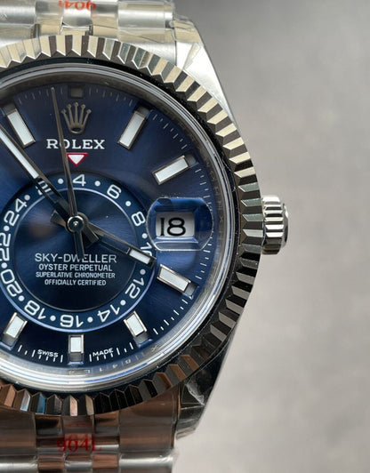 Noob FACTORY 1:1 Sky-Dweller 326935 SS Blue Dial