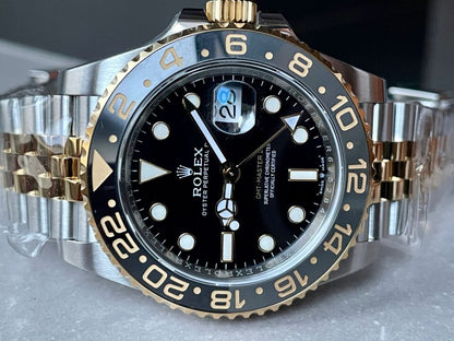 EWF Factory 1:1 GMT-Master II 126713GRNR 904L YG/SS Black Dial Dots VR3285