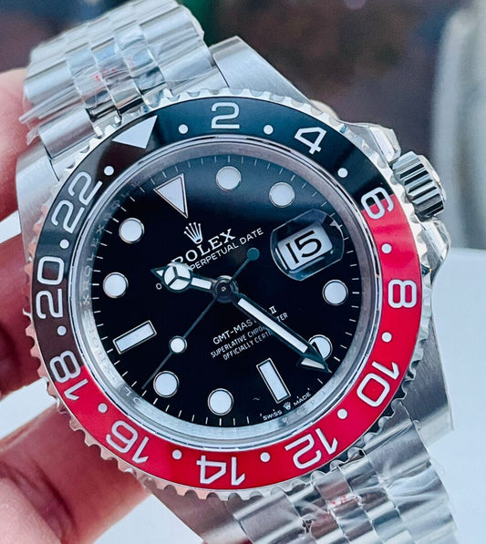 GMF Factory 1:1 GMT Master II 16710 V5 COLA 904L SS 1:1 RED BLACK Bezel Best Edition