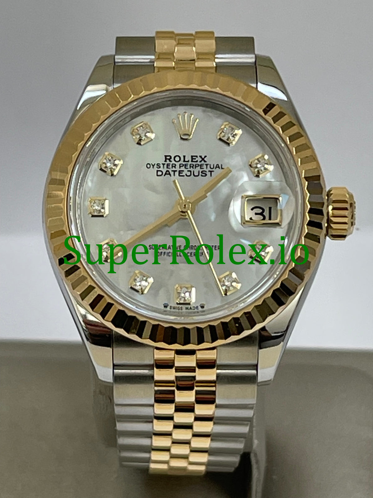 White Mother-Of-Pearl Diamond Dial Lady-Datejust Ref.279173
