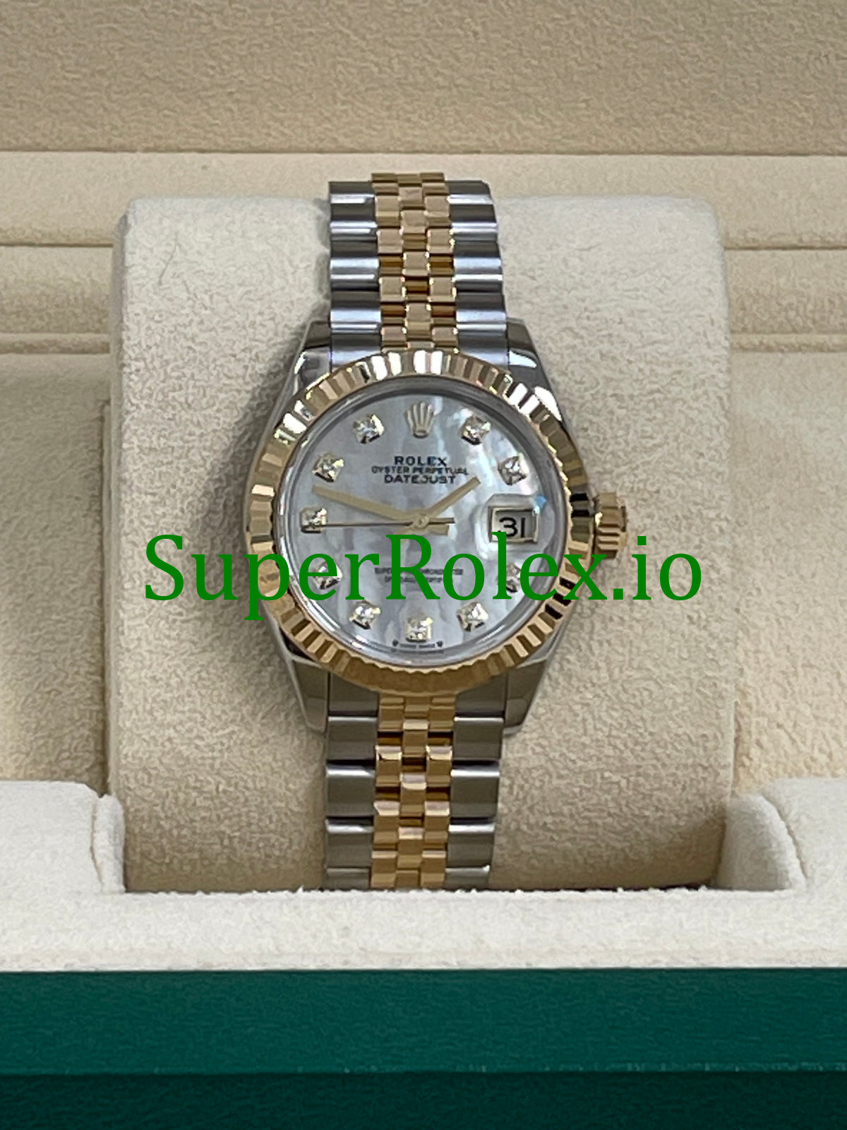 White Mother-Of-Pearl Diamond Dial Lady-Datejust Ref.279173