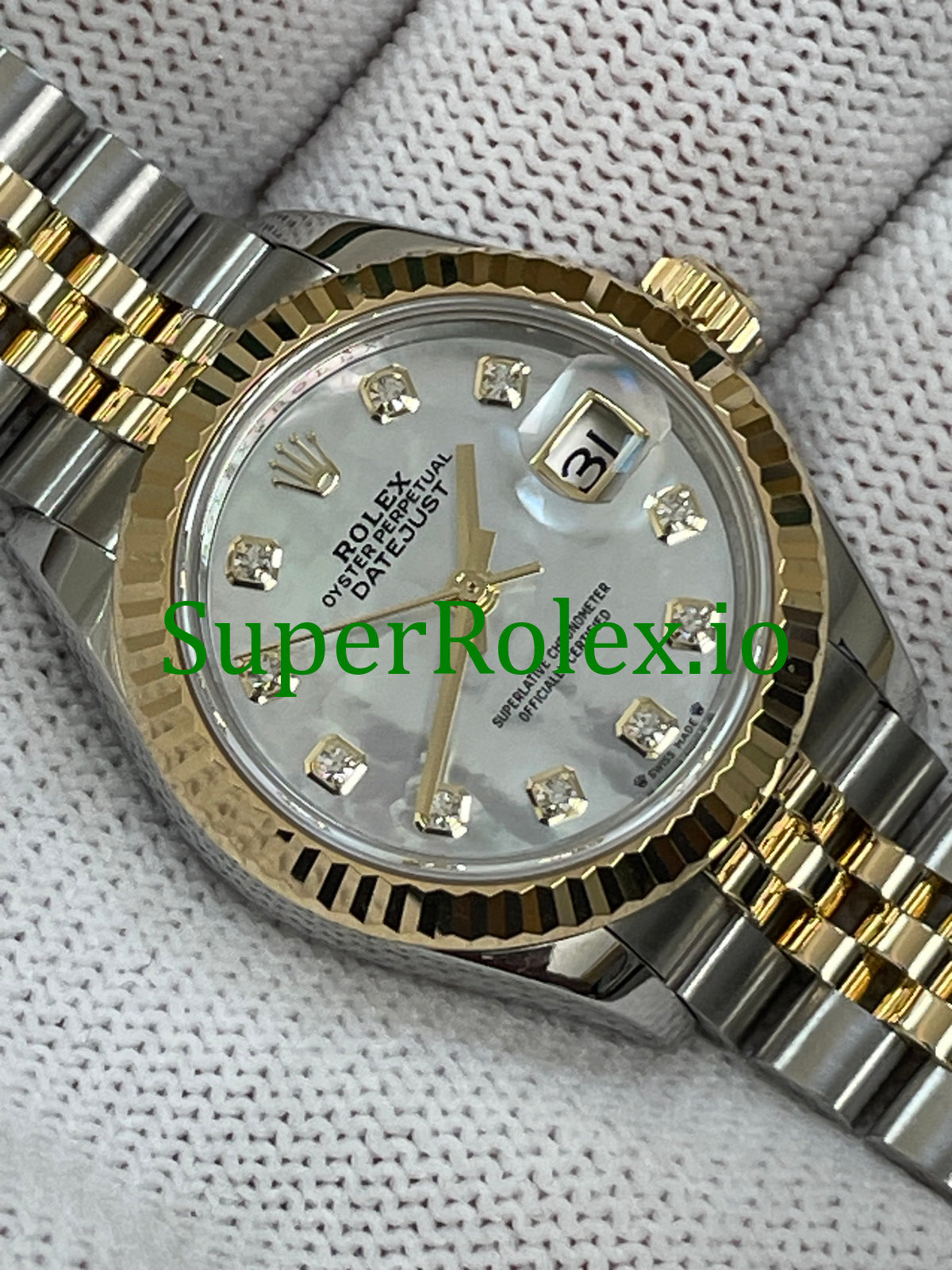 White Mother-Of-Pearl Diamond Dial Lady-Datejust Ref.279173