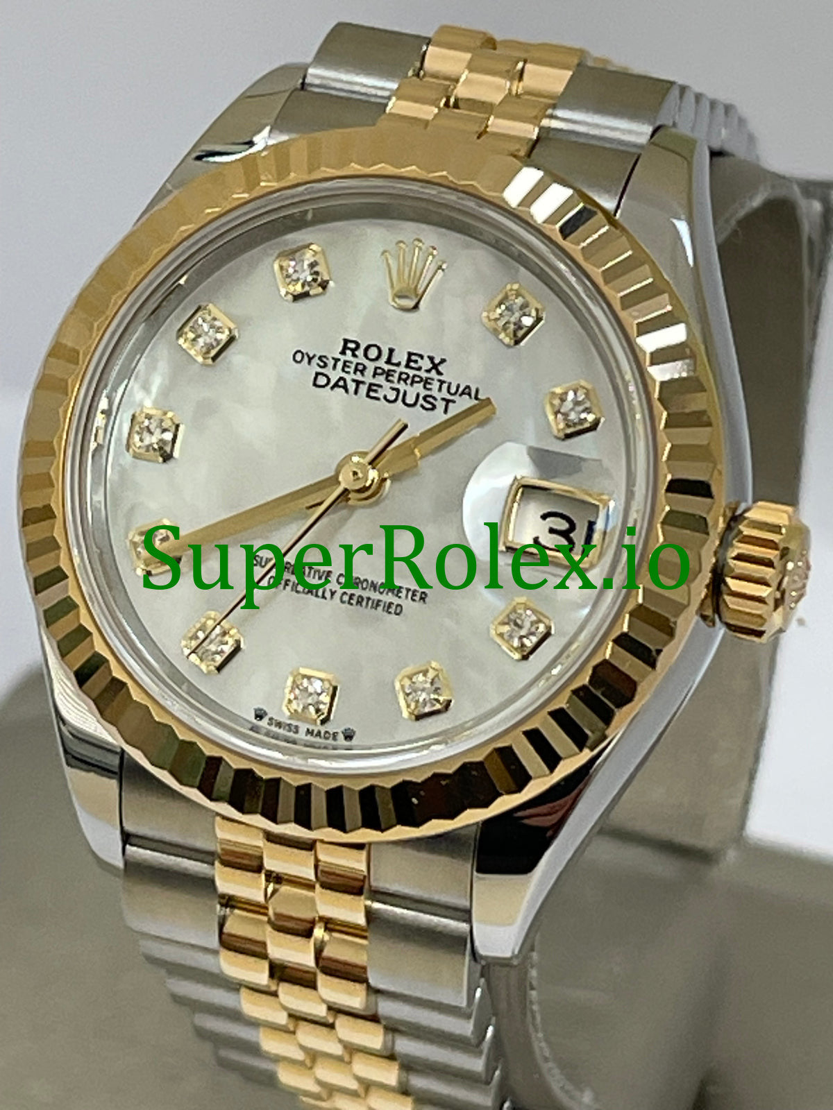 White Mother-Of-Pearl Diamond Dial Lady-Datejust Ref.279173