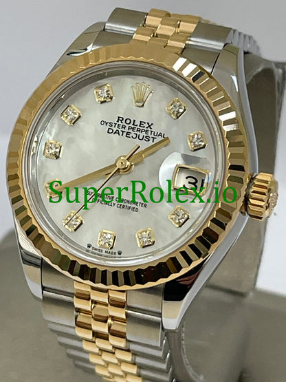 White Mother-Of-Pearl Diamond Dial Lady-Datejust Ref.279173