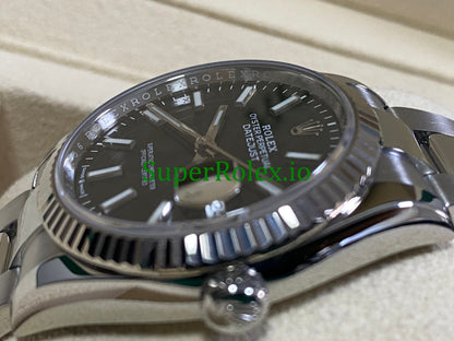 Replica Datejust 36 Steel Black Index Dial Ref.126234