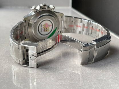 Daytona 116500 DAYTONA 1:1 Best Edition CF 904L SS Case and Bracelet White Dial Silver bezel SA4130