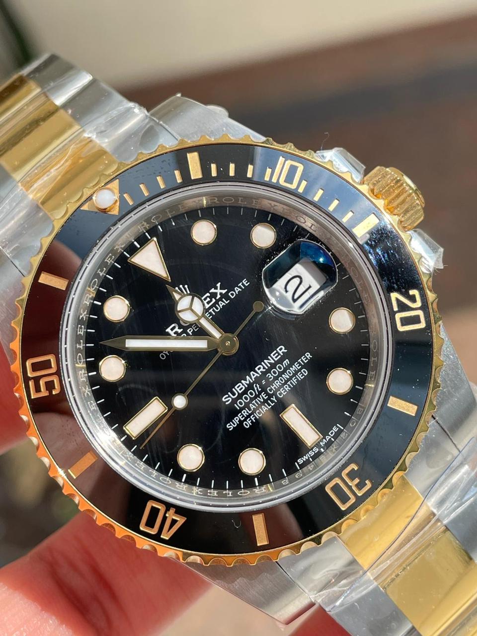 VSF FACTORY 1:1 Submariner 116613 LN SS/YG Best Edition Black Ceramic 904L Steel VS3135