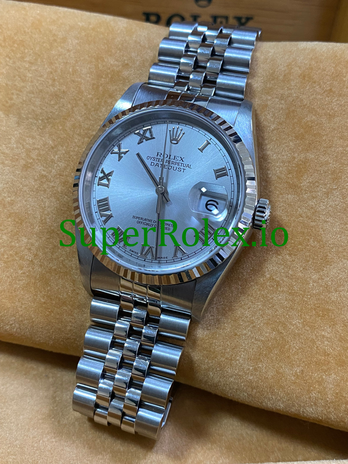 Datejust 36 Steel Rhodium Roman Dial Ref.16234