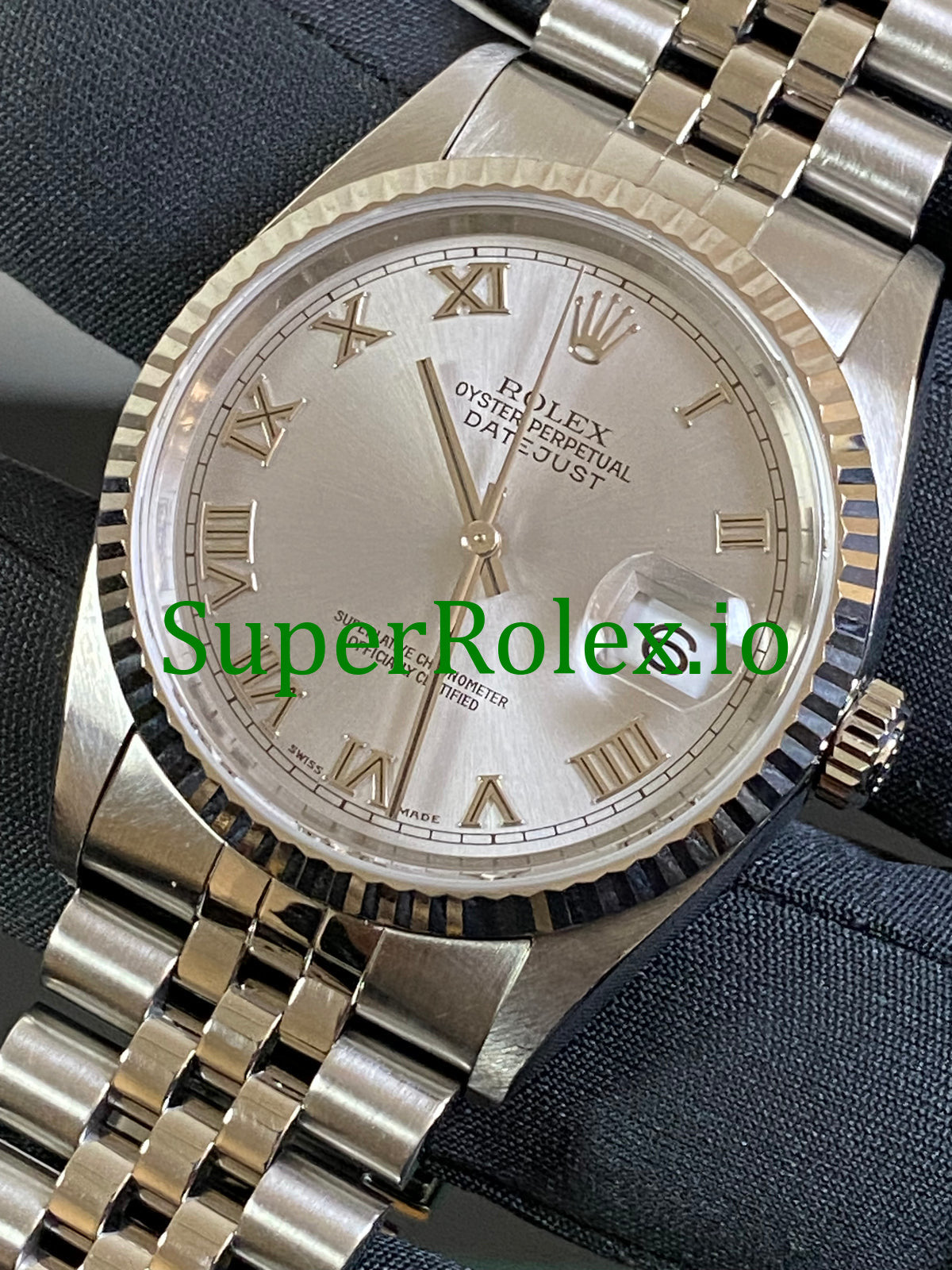 Datejust 36 Steel Rhodium Roman Dial Ref.16234
