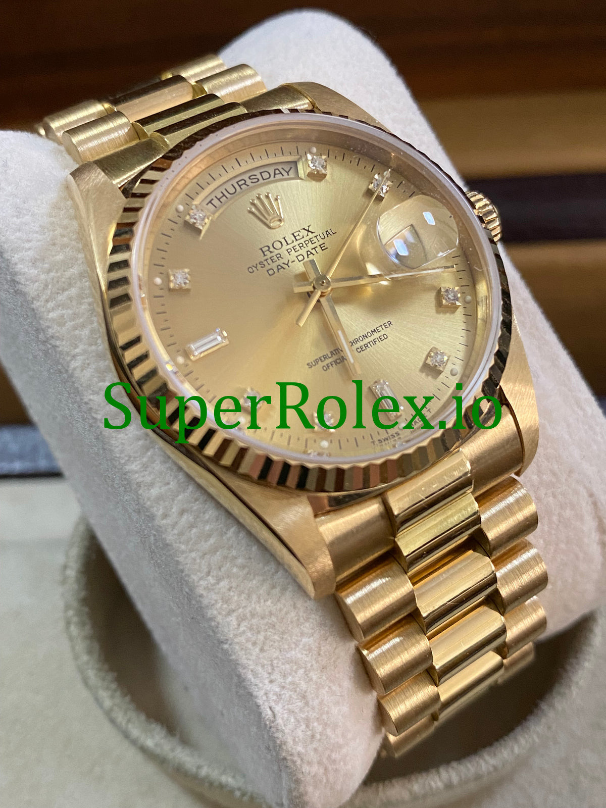 Dial Day-Date 36MM Yellow Gold Diamond Ref.18238