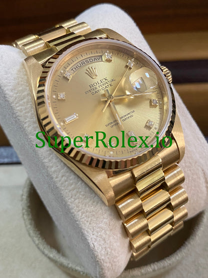 Dial Day-Date 36MM Yellow Gold Diamond Ref.18238