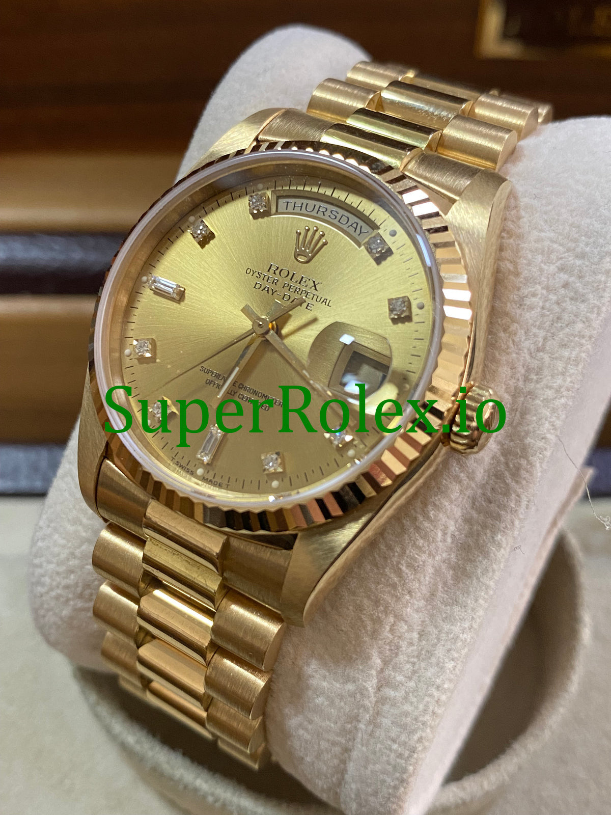 Dial Day-Date 36MM Yellow Gold Diamond Ref.18238