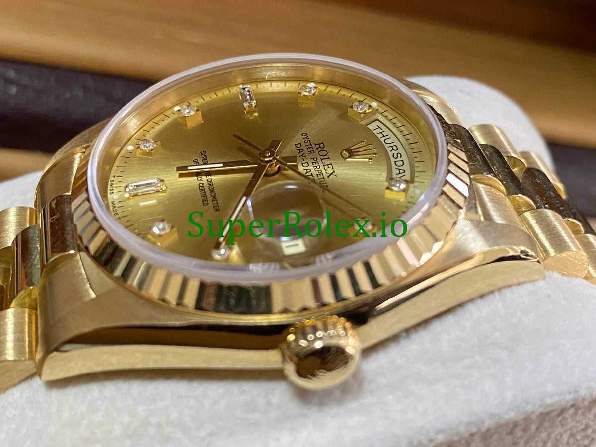 Dial Day-Date 36MM Yellow Gold Diamond Ref.18238