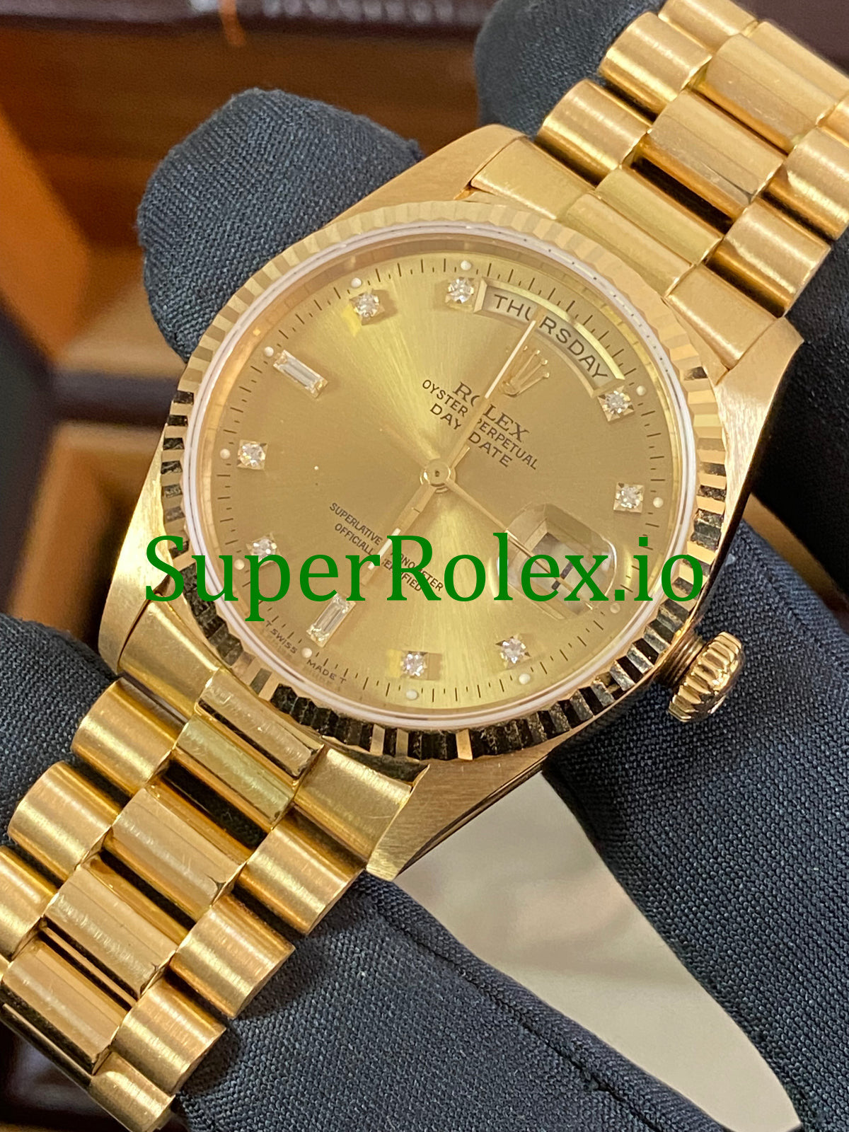 Dial Day-Date 36MM Yellow Gold Diamond Ref.18238