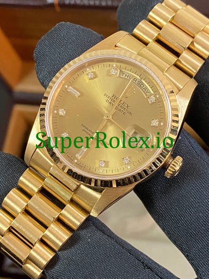 Dial Day-Date 36MM Yellow Gold Diamond Ref.18238