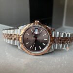 KING Factory 1:1 DateJust 41 126331 RG Fluted Bezel Best Edition 904L Steel Brown Stick Dial VR3235