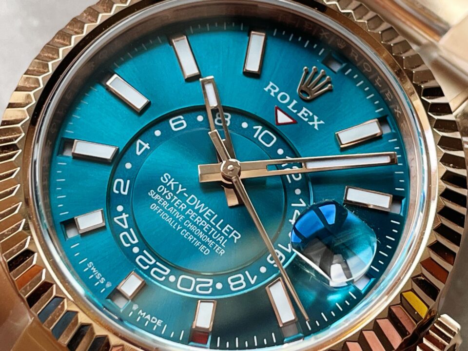 Noob FACTORY 1:1 Sky-Dweller 326935 RG/SS Turquosi Dial