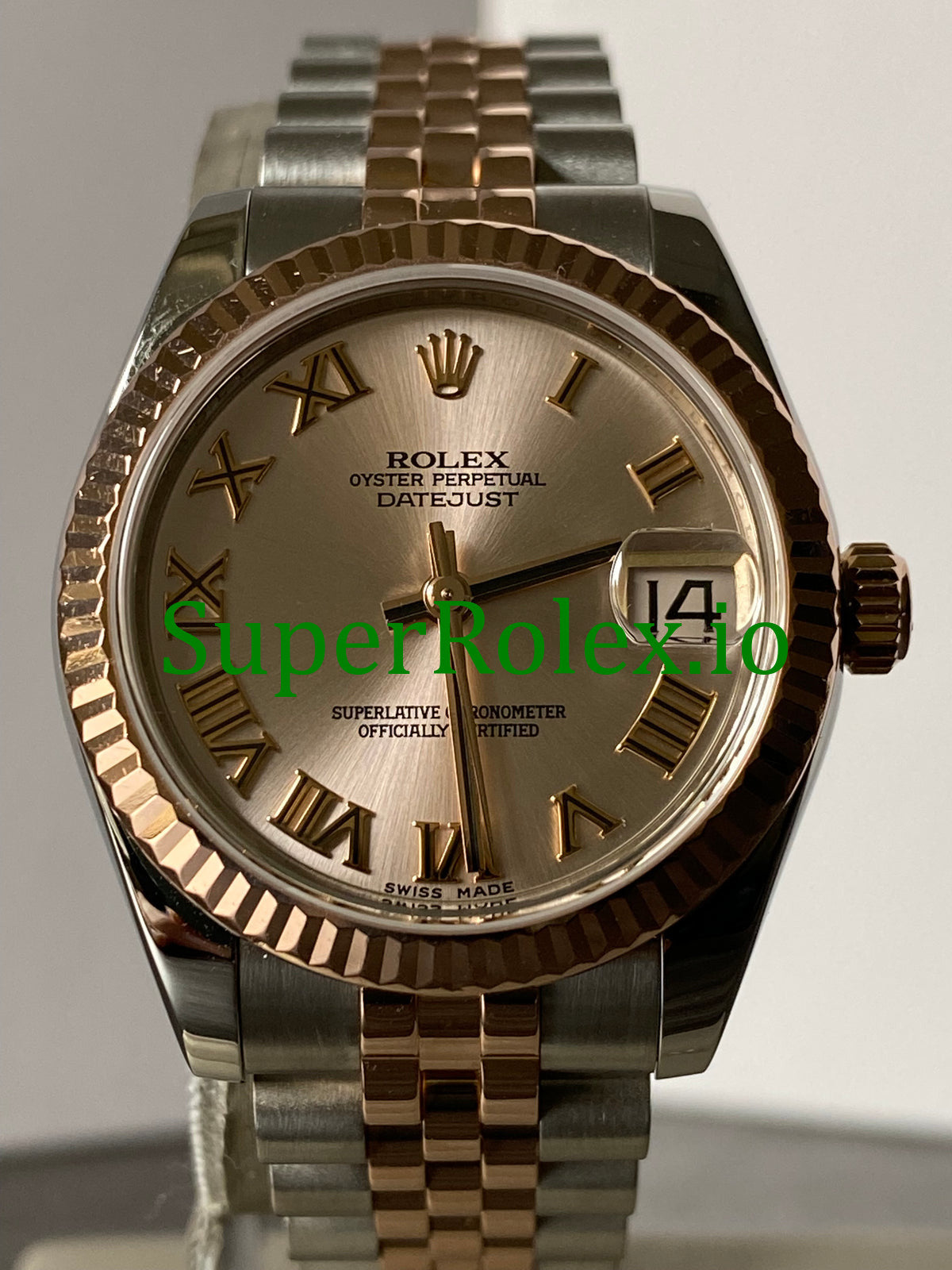 Datejust 31 Everose Gold Pink Roman Dial Ref.178271