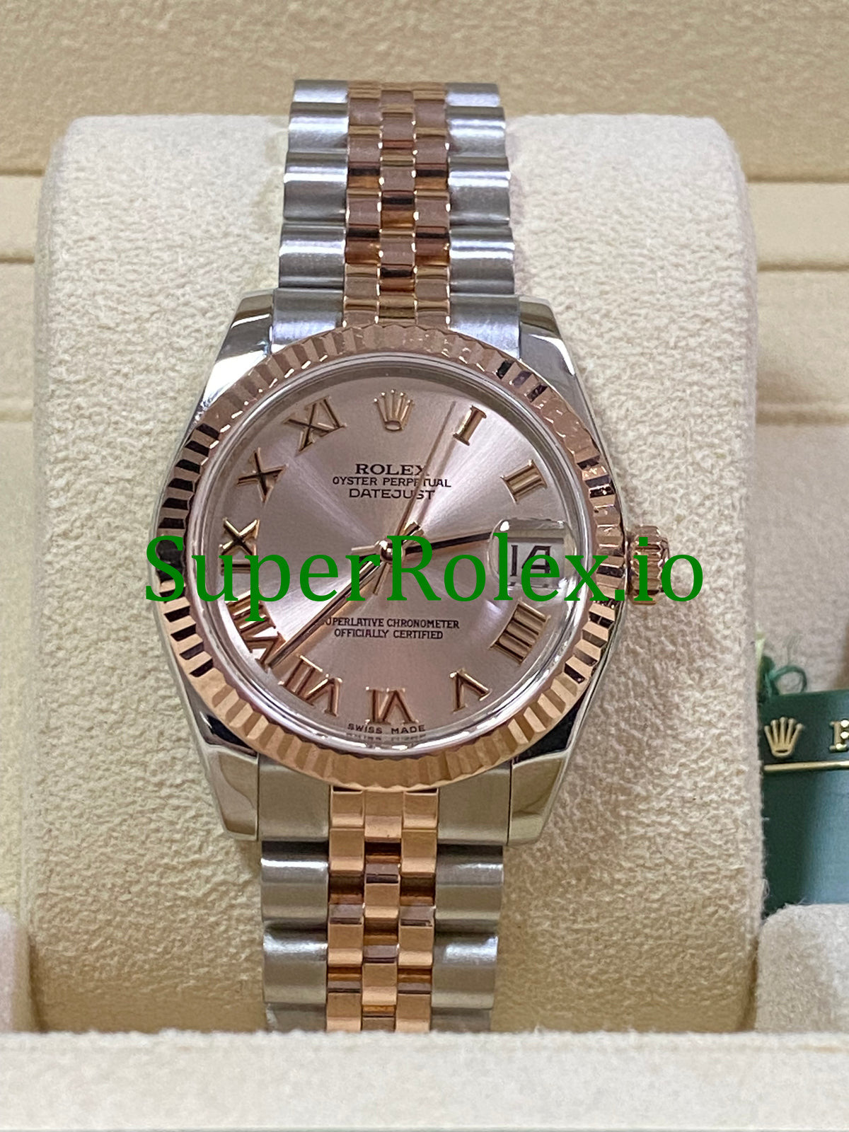 Datejust 31 Everose Gold Pink Roman Dial Ref.178271