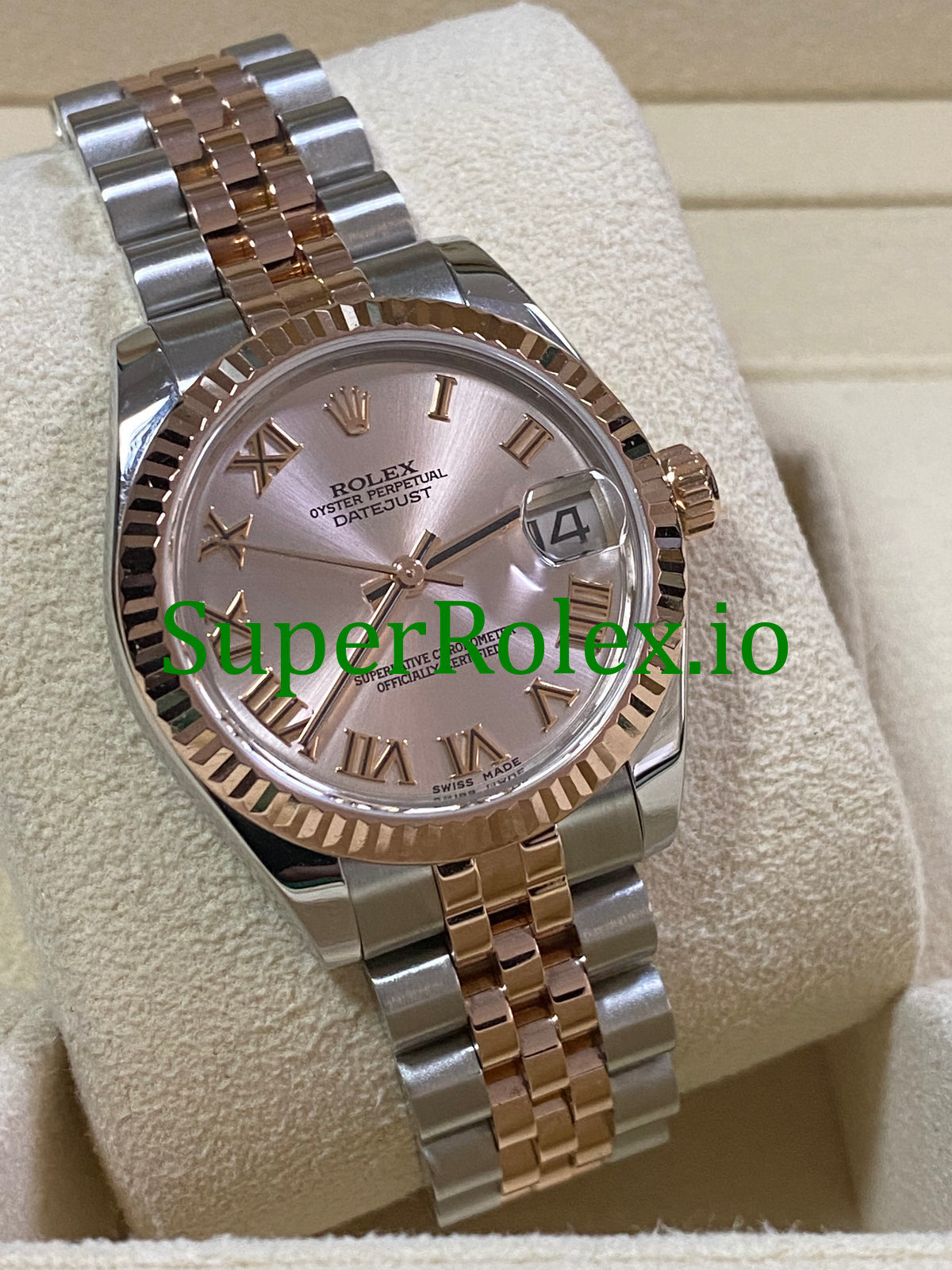Datejust 31 Everose Gold Pink Roman Dial Ref.178271
