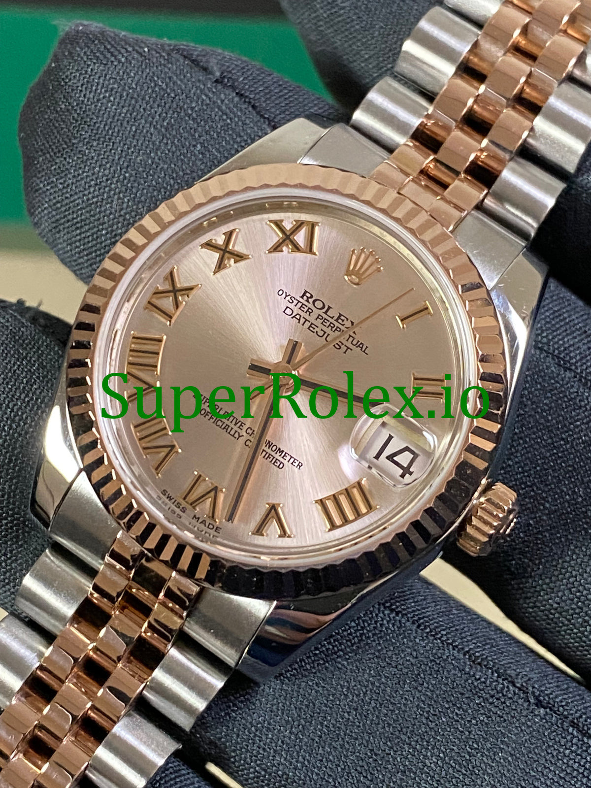 Datejust 31 Everose Gold Pink Roman Dial Ref.178271