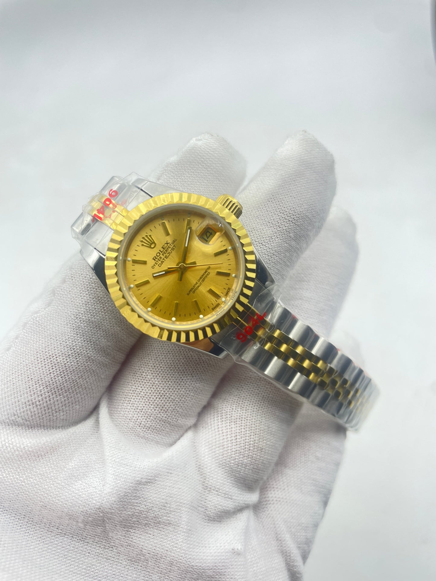 Lady-Datejust Steel and Yellow Gold Champagne Index Dial Ref.69173