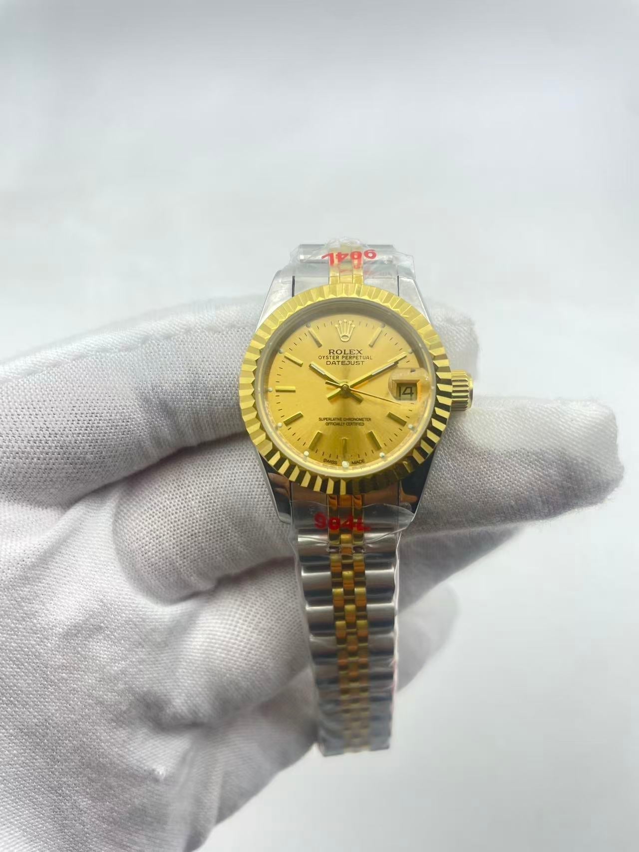 Lady-Datejust Steel and Yellow Gold Champagne Index Dial Ref.69173