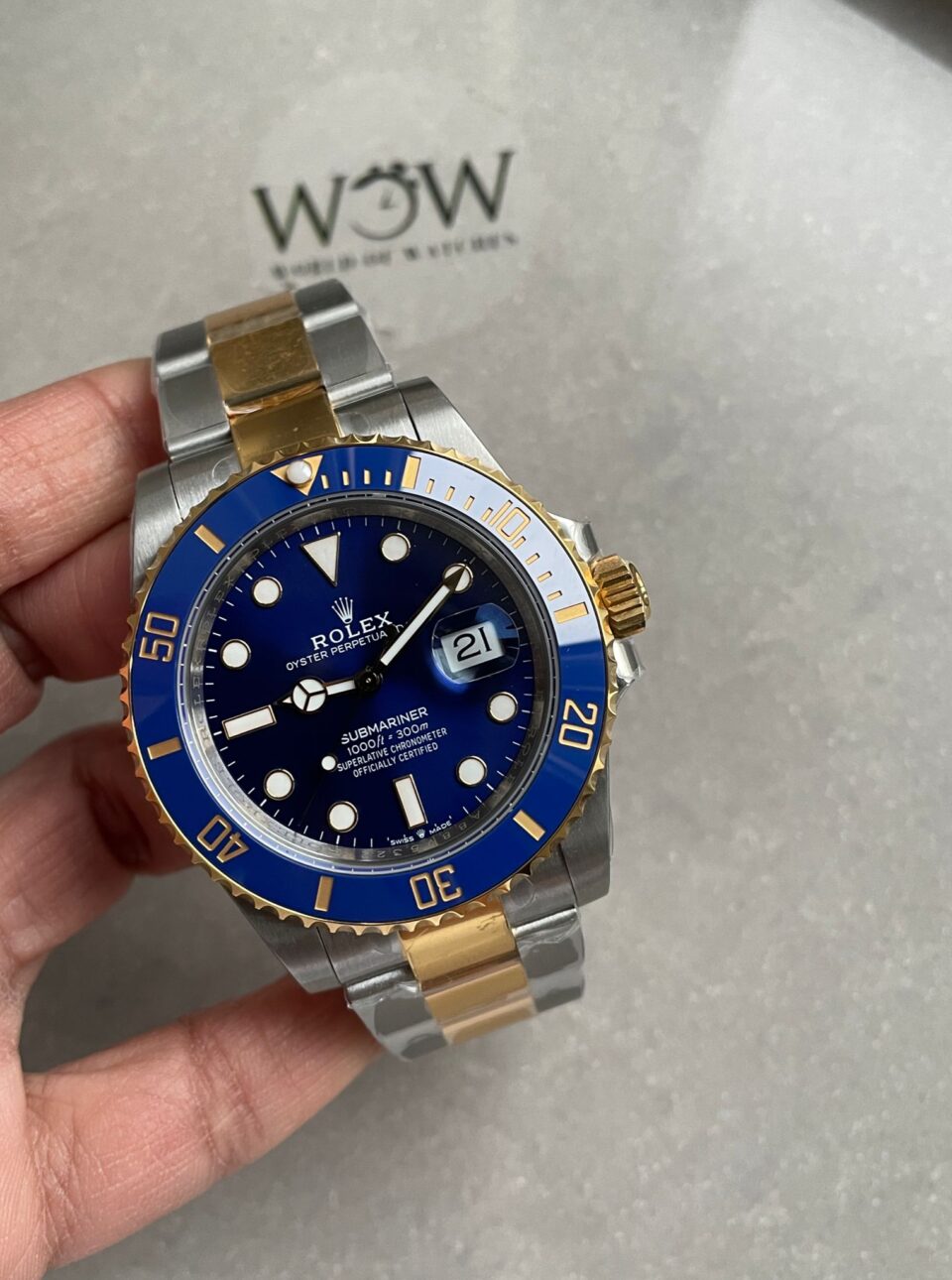 VSF FACTORY 1:1 Submariner 116613 LB Best Edition SS/YG Bluesy Blue Ceramic 904L Steel Blue Dial VS3235