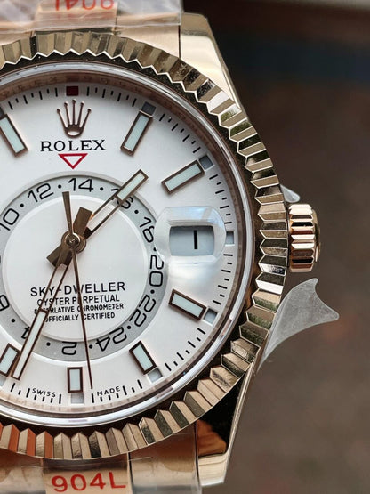 Noob FACTORY 1:1 Sky-Dweller 326934 SS Best Edition White Dial A23J