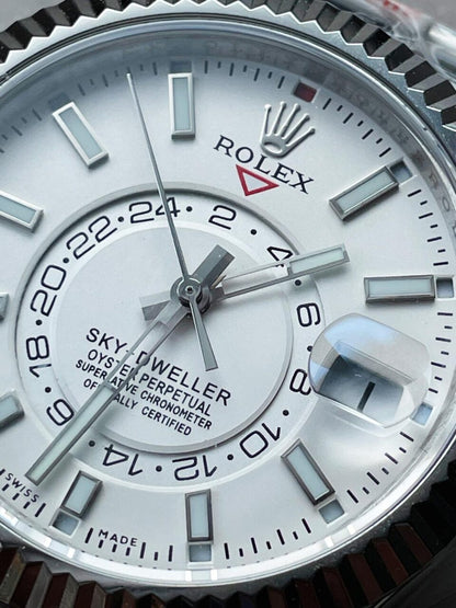 Noob FACTORY 1:1 Sky-Dweller 326934 SS Best Edition White Dial A23J