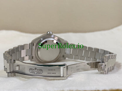 Platinum Lady-Datejust 28 Ice Blue Diamond Dial Ref.279136RBR