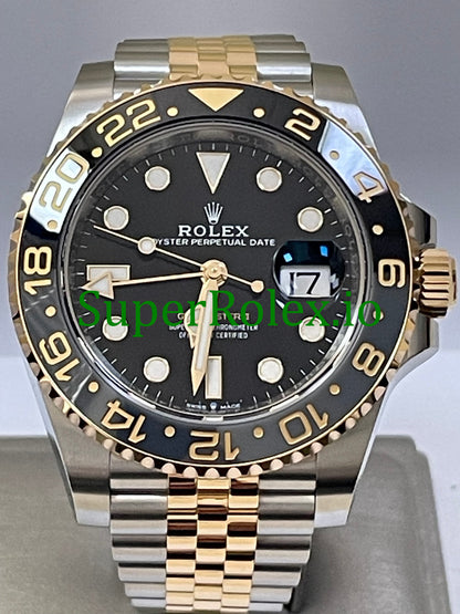 GMT-Master II 40mm Yellow Gold Ref.126713GRNR - Black Dial