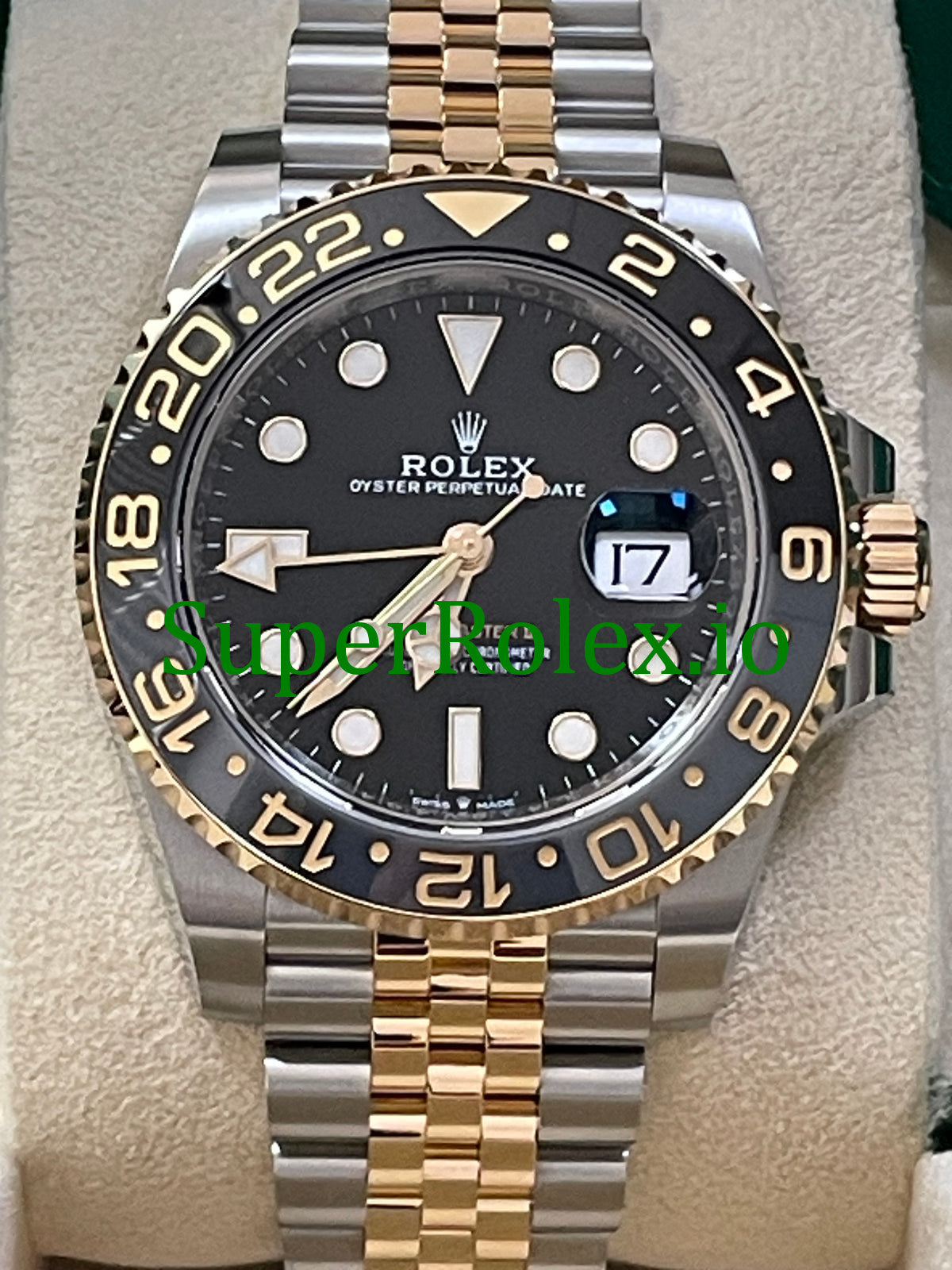 GMT-Master II 40mm Yellow Gold Ref.126713GRNR - Black Dial