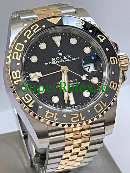 GMT-Master II 40mm Yellow Gold Ref.126713GRNR - Black Dial