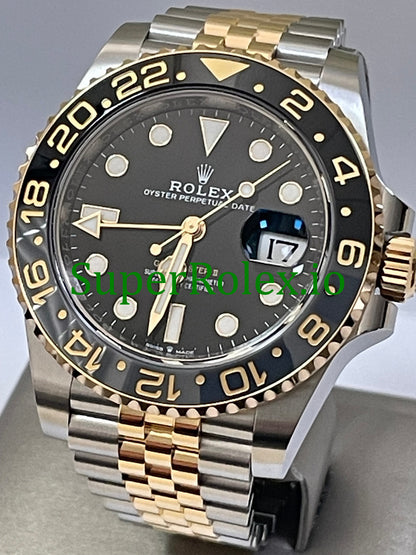GMT-Master II 40mm Yellow Gold Ref.126713GRNR - Black Dial