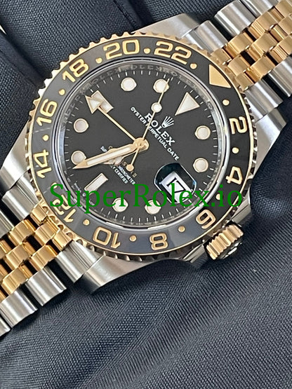 GMT-Master II 40mm Yellow Gold Ref.126713GRNR - Black Dial