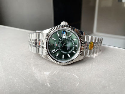 Noob FACTORY 1:1 Sky-Dweller 326935 SS Green Dial