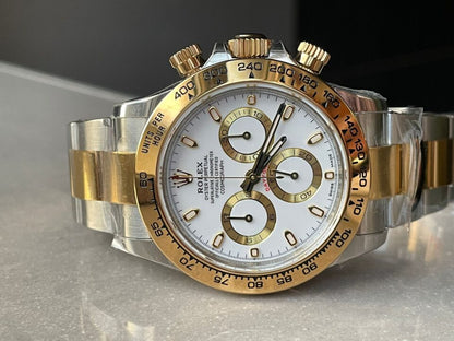 BTF factory 1:1 Daytona 116523 SS 904L & Yellow Gold White Dial A4130