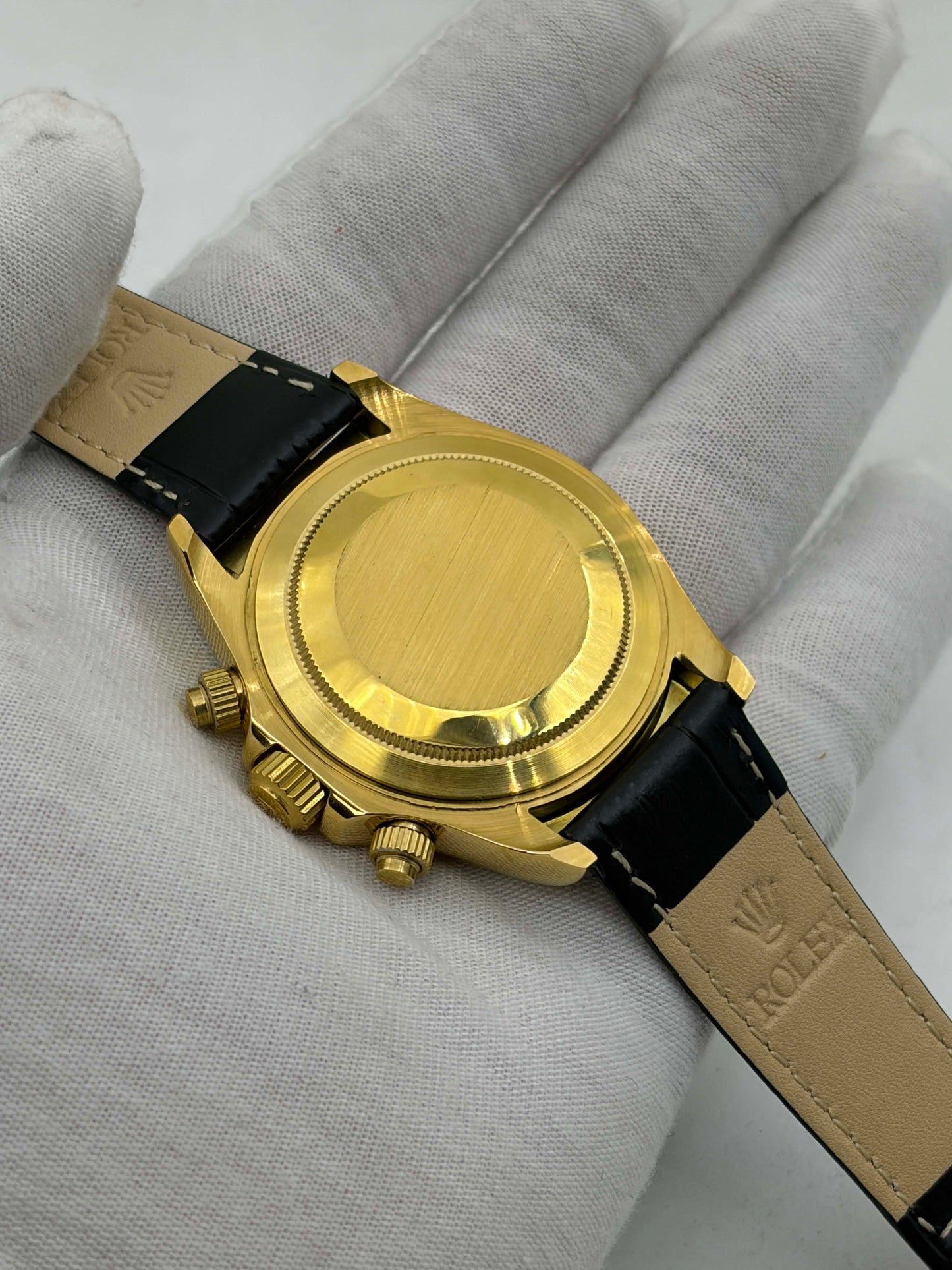 Daytona Yellow Gold White Arabic Dial Cosmograph Ref.16518