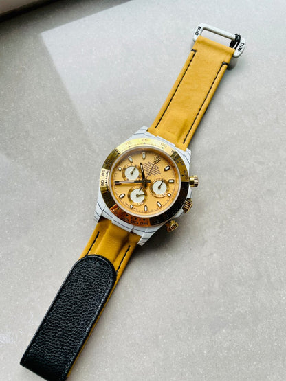 DIWF Factory 1:1 Daytona DIW White Carbon/YG Best Edition Gold Dial A7750