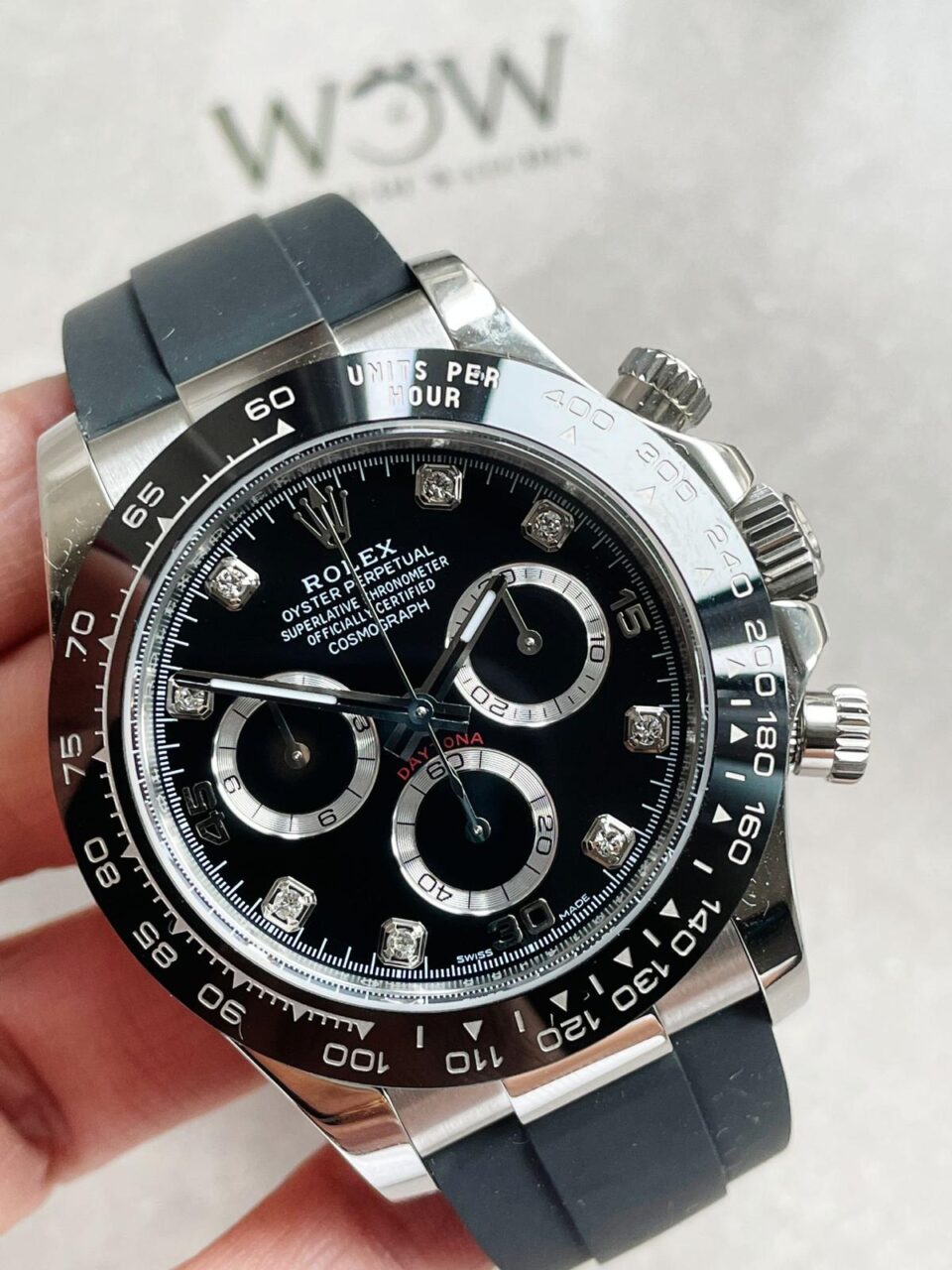 BTF factory 1:1 Daytona SS116500LN Best Black Dial Diamond Markers A4130