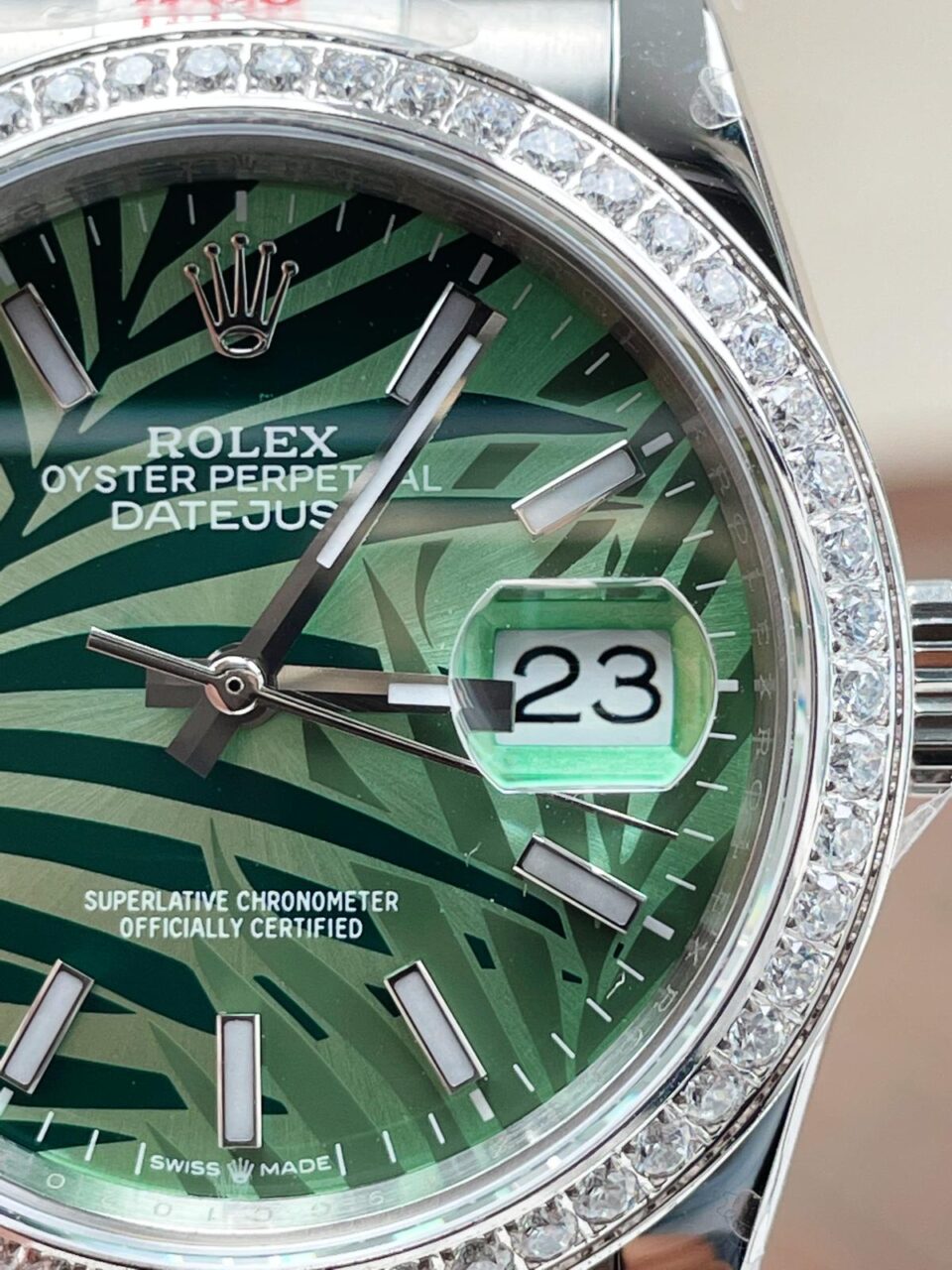 GMF Factory 1:1 DateJust 36 SS 126284 Diamonds Bezel Best Edition New Green Dial A2824