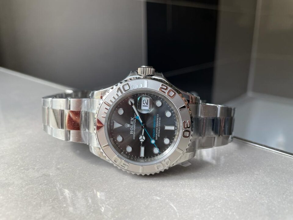 VSF FACTORY 1:1 Yacht-Master 40mm 116622 904L SS Grey Dial Dots on SS Bracelet VS3135